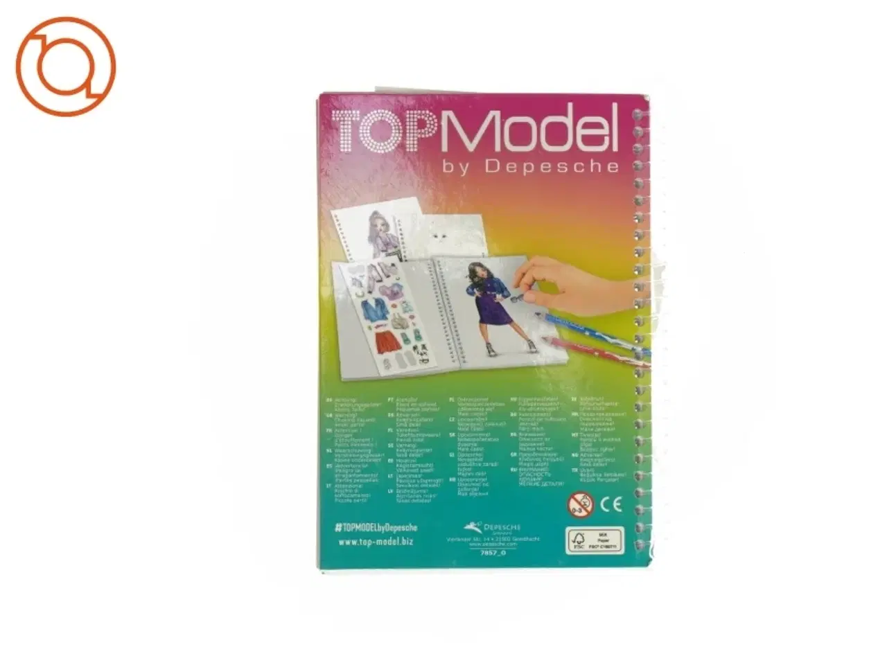 Billede 2 - Malebog fra Top Model (str. 17 x 13 cm)