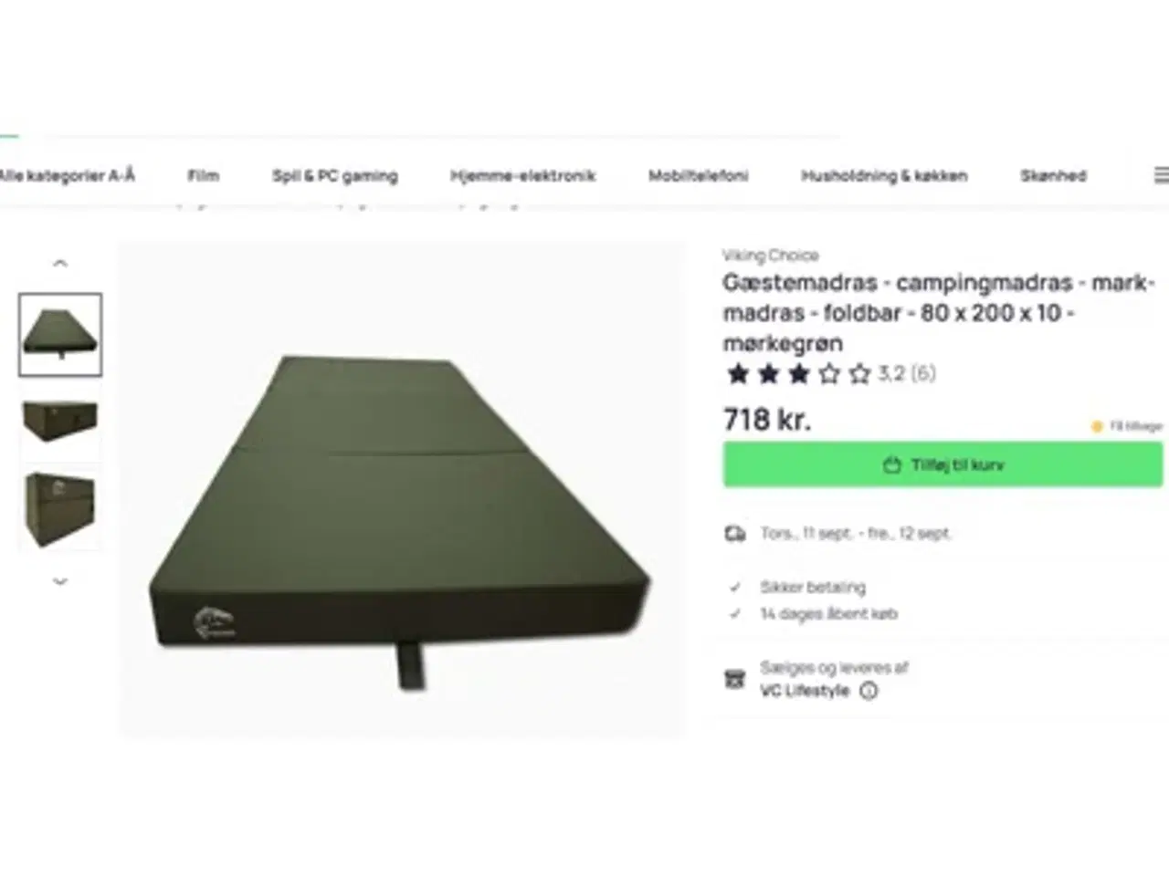 Billede 4 - Foldemadras og topmadras