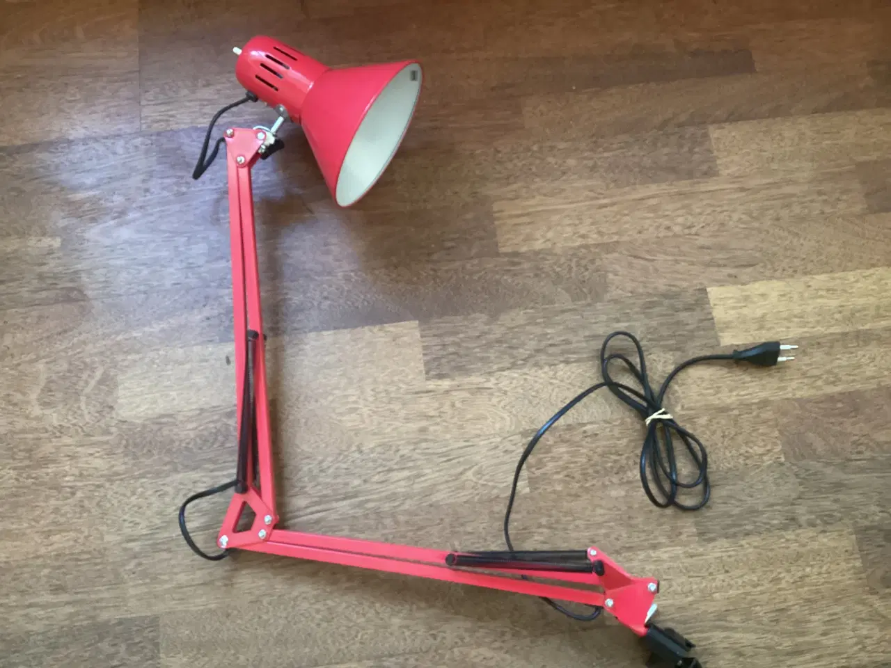 Billede 1 - Rød retro arkitekt lampe