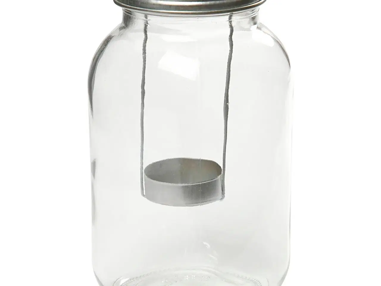 Billede 1 - Elegant Glaslanterne med Stjerneudstansning 18 cm