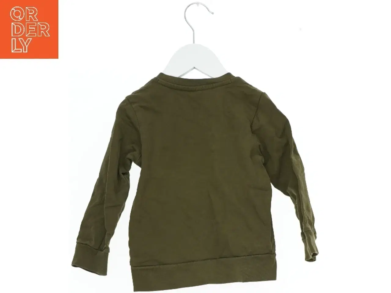 Billede 2 - Grøn langærmet bluse med trykknapper fra Hummel (str. 92)