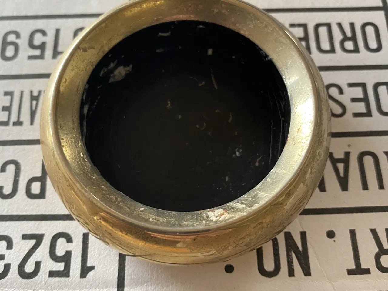 Billede 1 - Asmussen lysestage med belægning i 24 karat guld