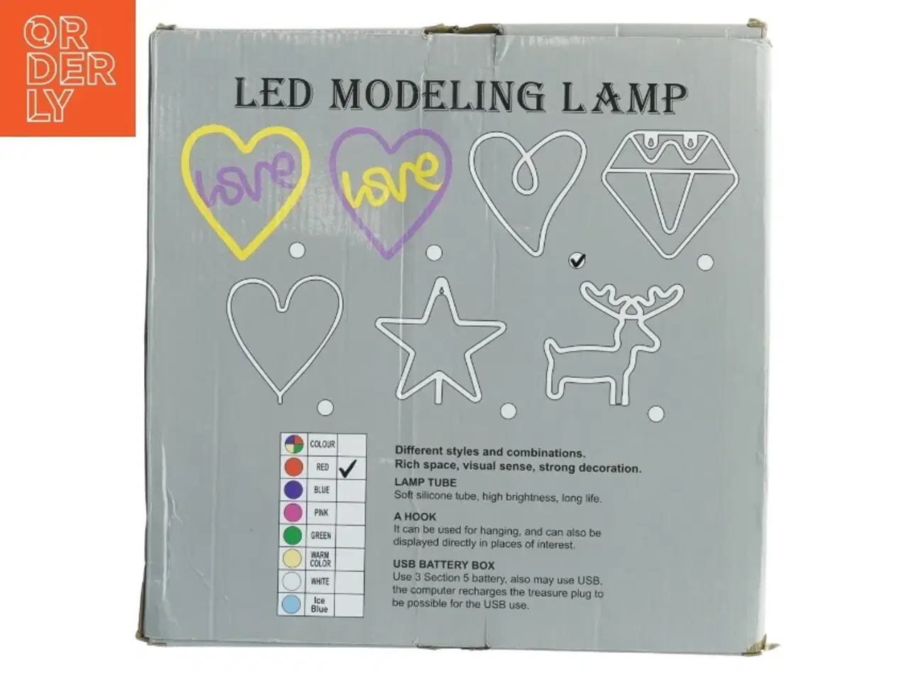 Billede 1 - LED dekorationslampe (str. 32 x 28 cm)