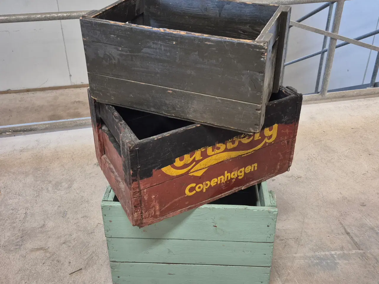 Billede 7 - Tidligere ølkasser - Malede