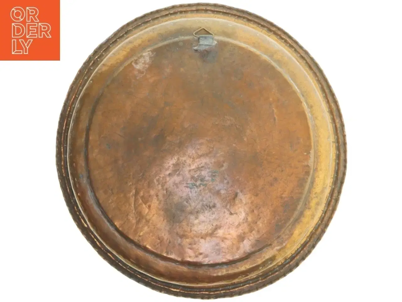 Billede 3 - Dekorativ bakke i kobber (str. Ø 36,5 cm)
