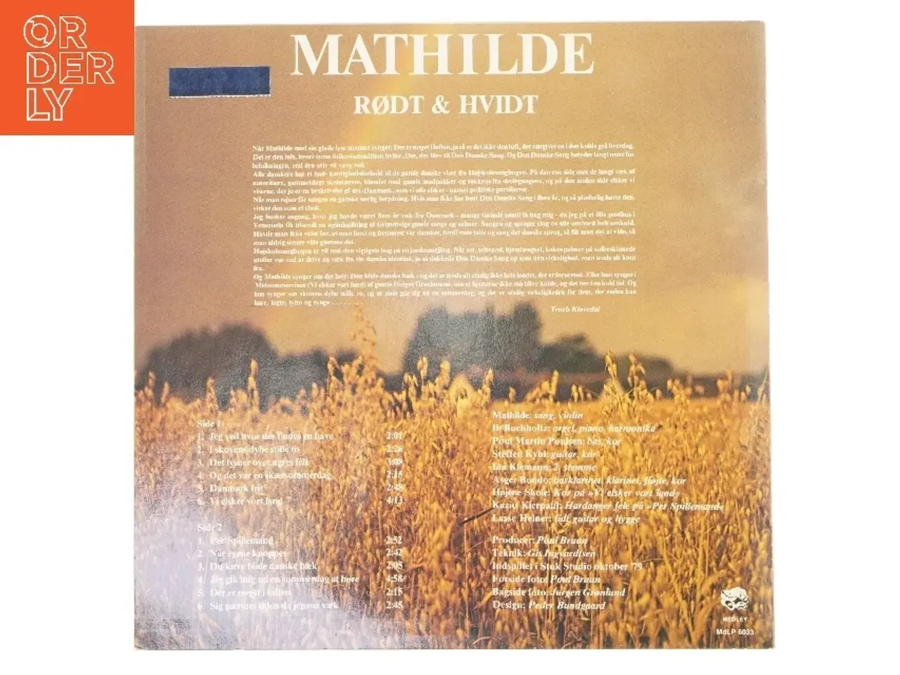 Billede 2 - Mathilde Rødt & Hvidt LP