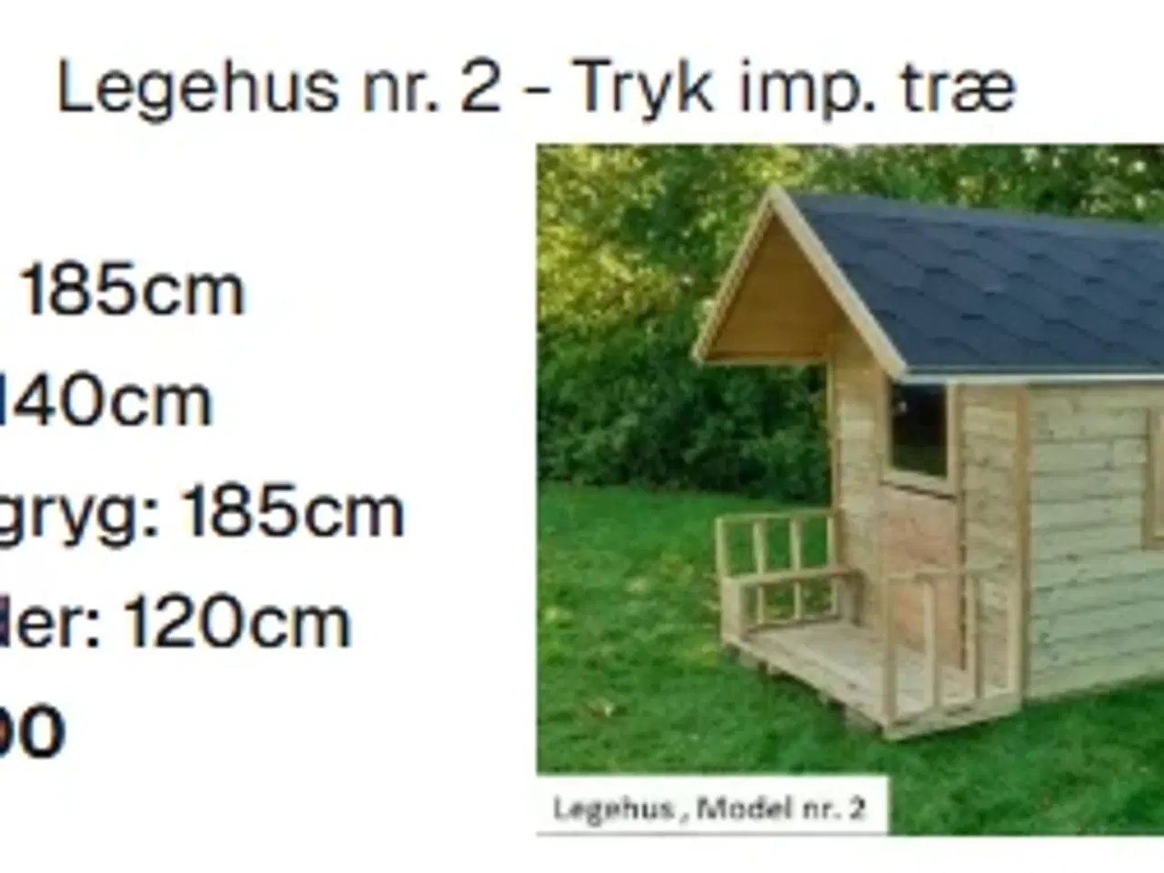 Billede 2 - Legehuse & Sandkasse