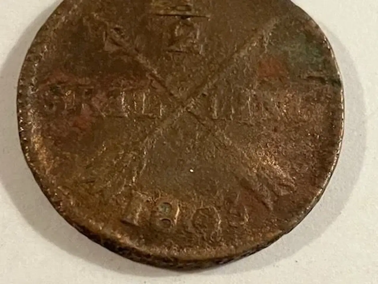 Billede 1 - 1/2 Skilling 1803 Sverige