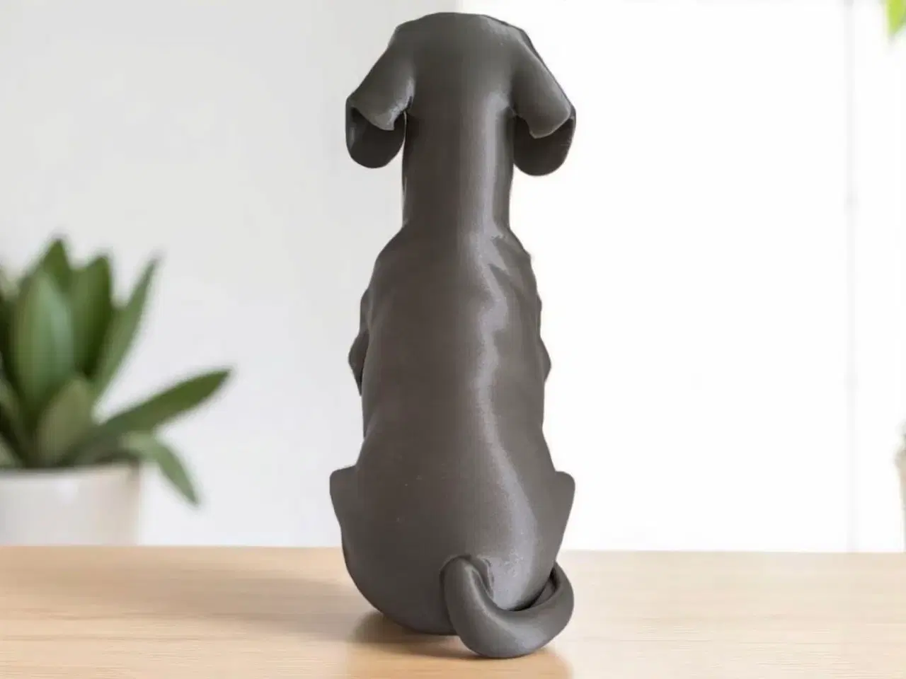 Billede 2 - Charmerende gravhund skulptur 