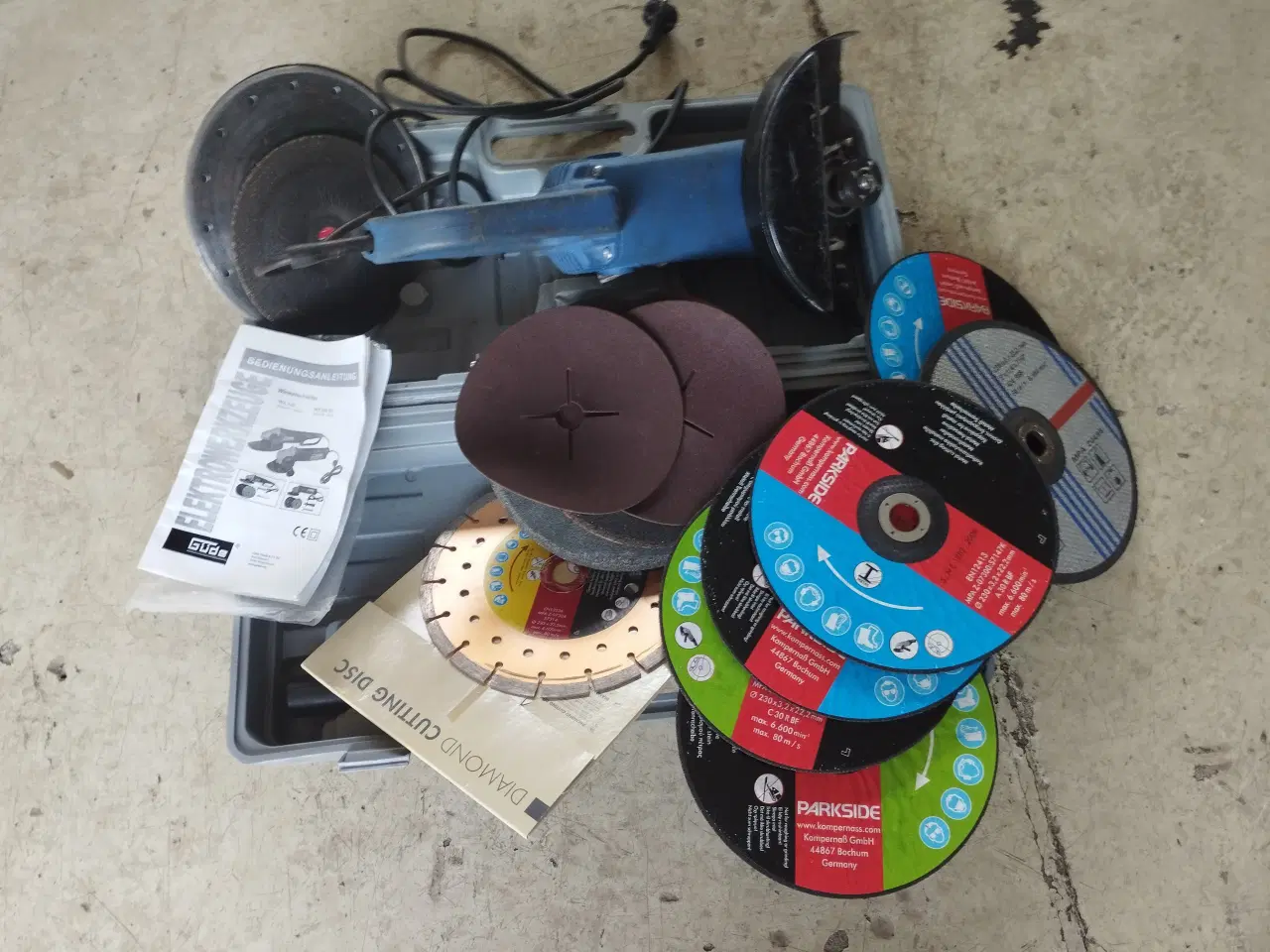 Billede 2 - Vinkelsliber med tilbehør.