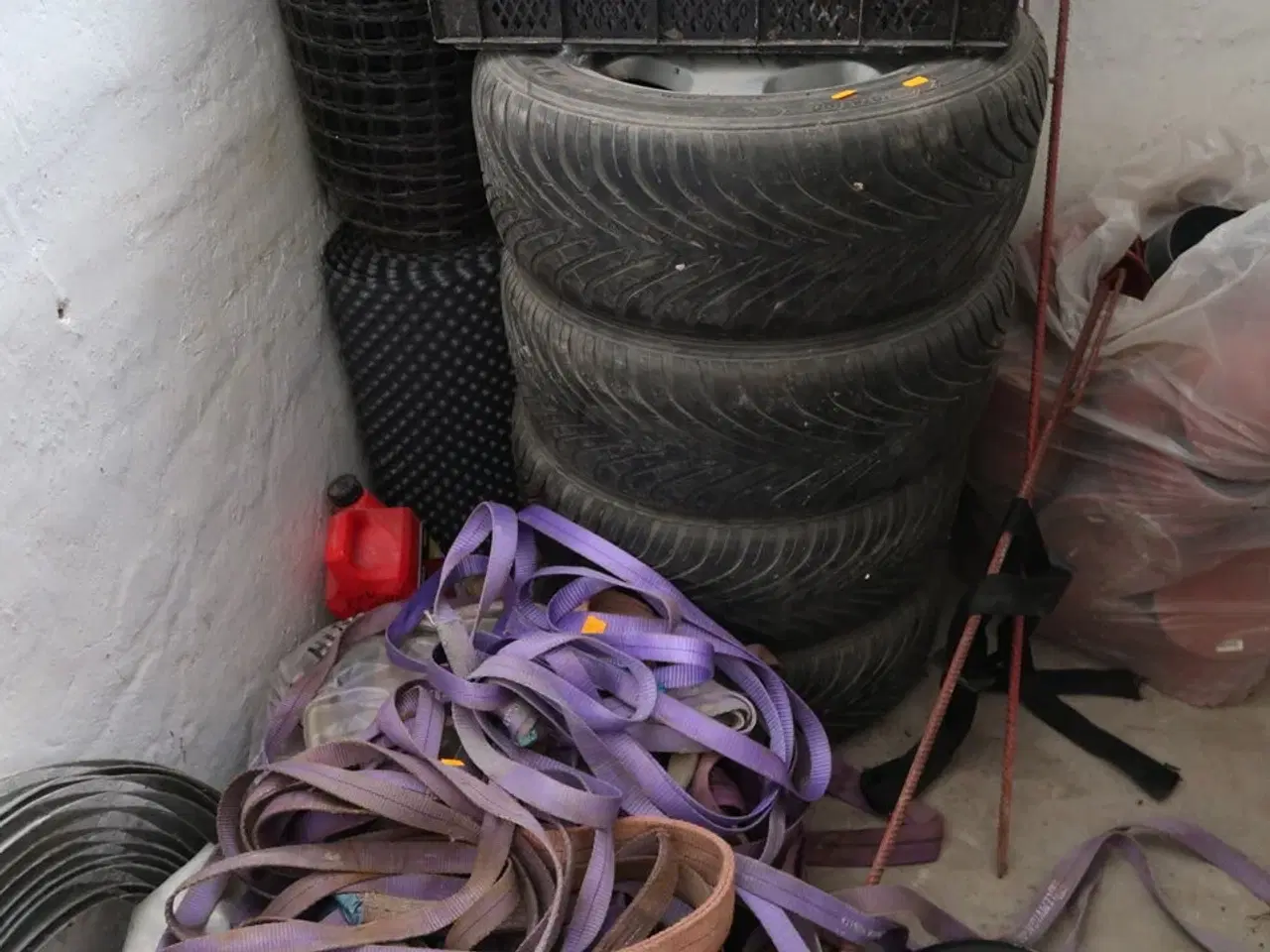 Billede 3 - 4 stk. alufælge med dæk m.m.