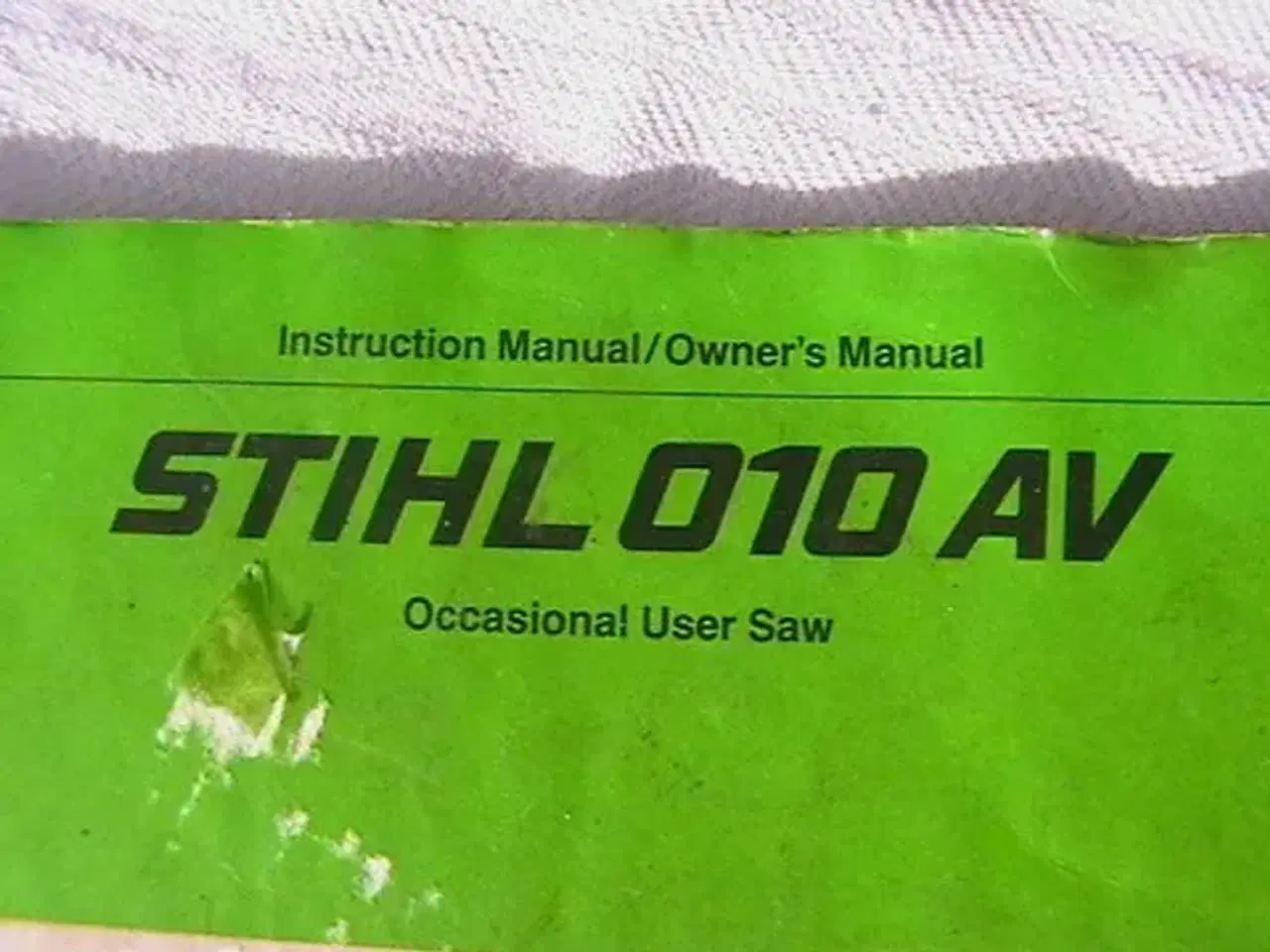 Billede 5 - STIHL 010 AV Instruction Manual