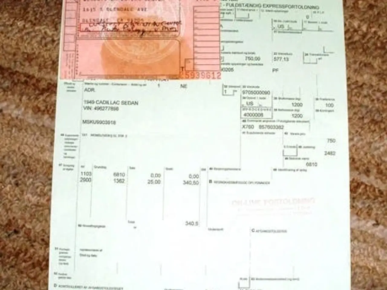 Billede 5 - Chassisramme Cadillac 1949.