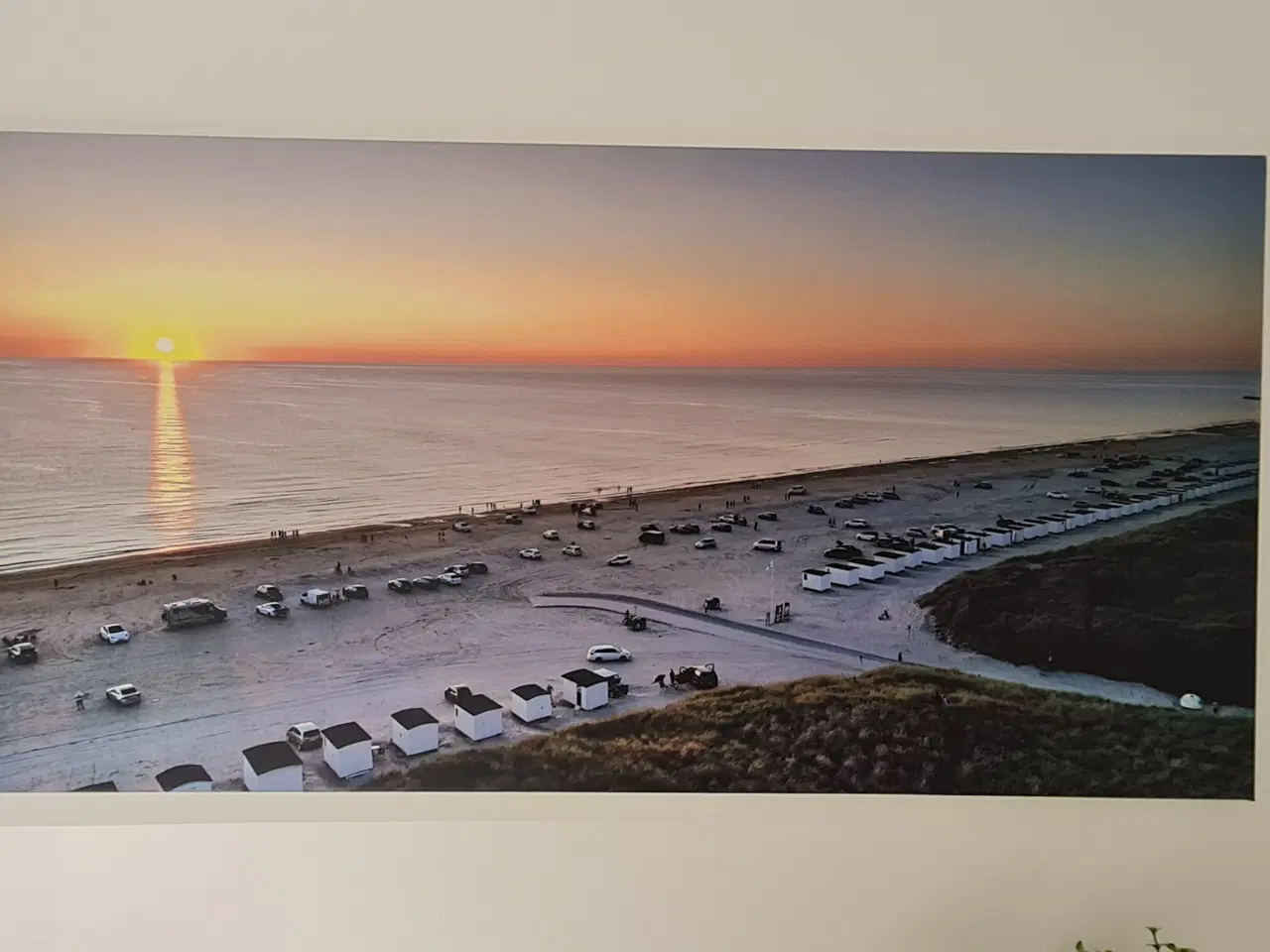 Billede 4 - Drone fotos: Løkken strand på lærredestryk 