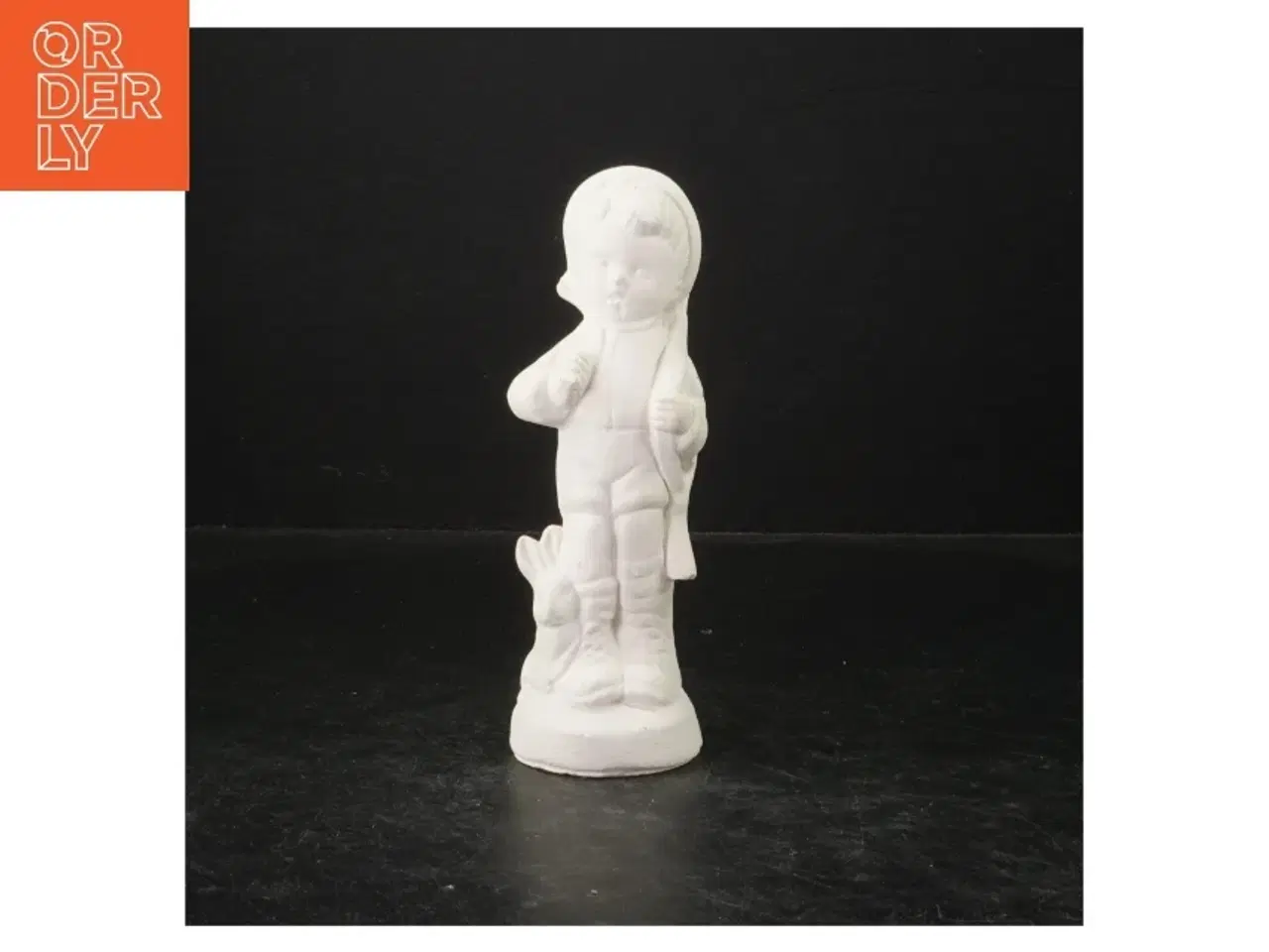 Billede 1 - Hvid porcelæn figur (str. 19 cm)