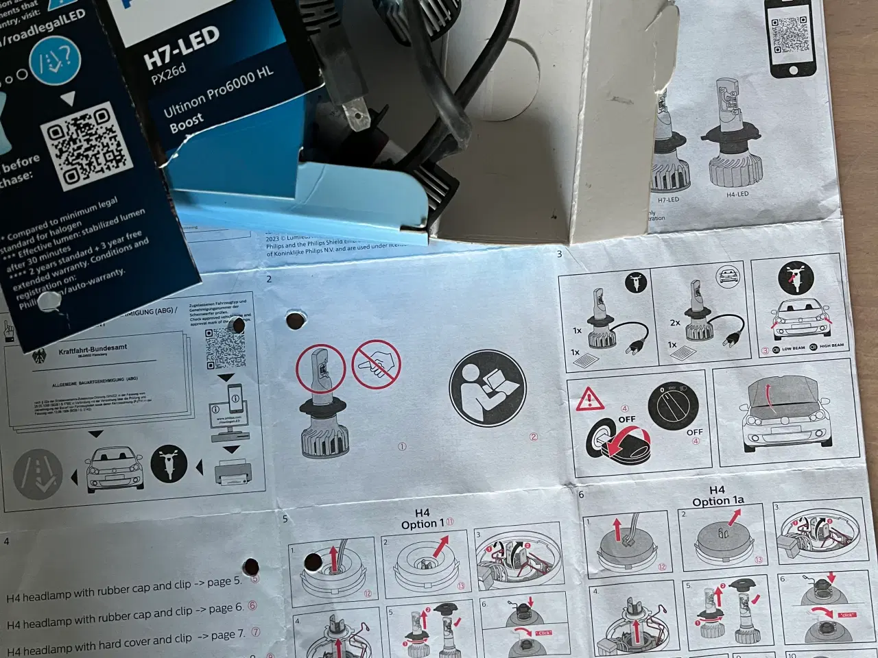 Billede 1 - H7-LED pærer, Phillips Ultinon Pro6000 HL Boost