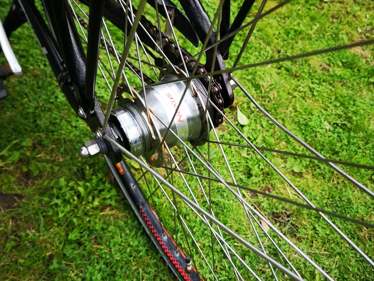 Billede 8 - KILDEMOES 28"  48cm For- og baglygter,  gode dæk ,