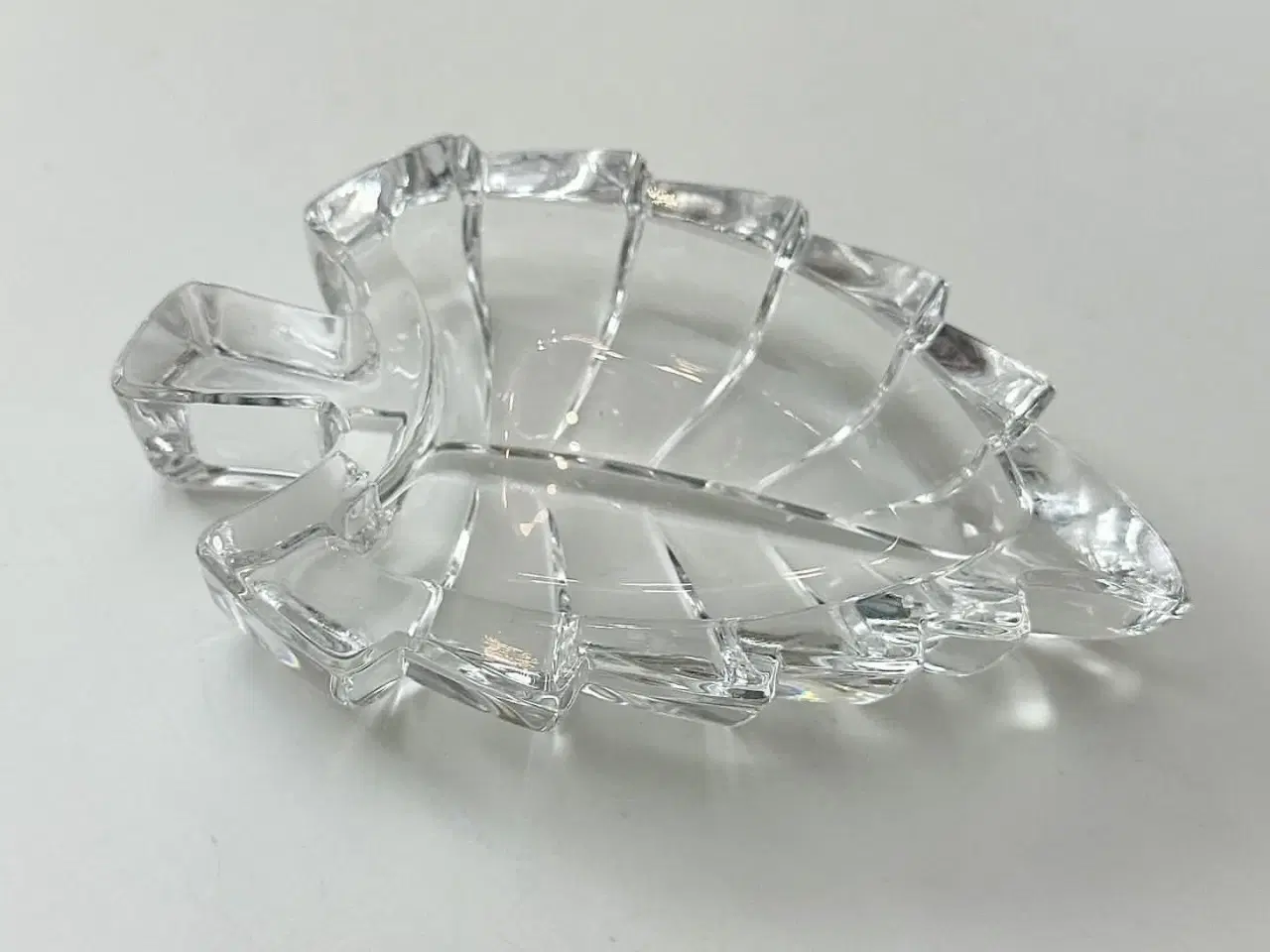 Billede 3 - Bladformet krystalskål