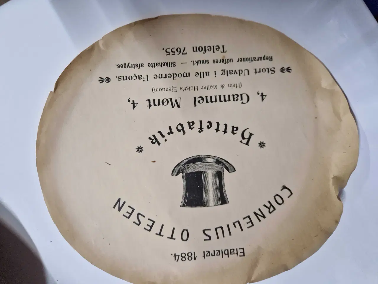 Billede 2 - Sort høj hat