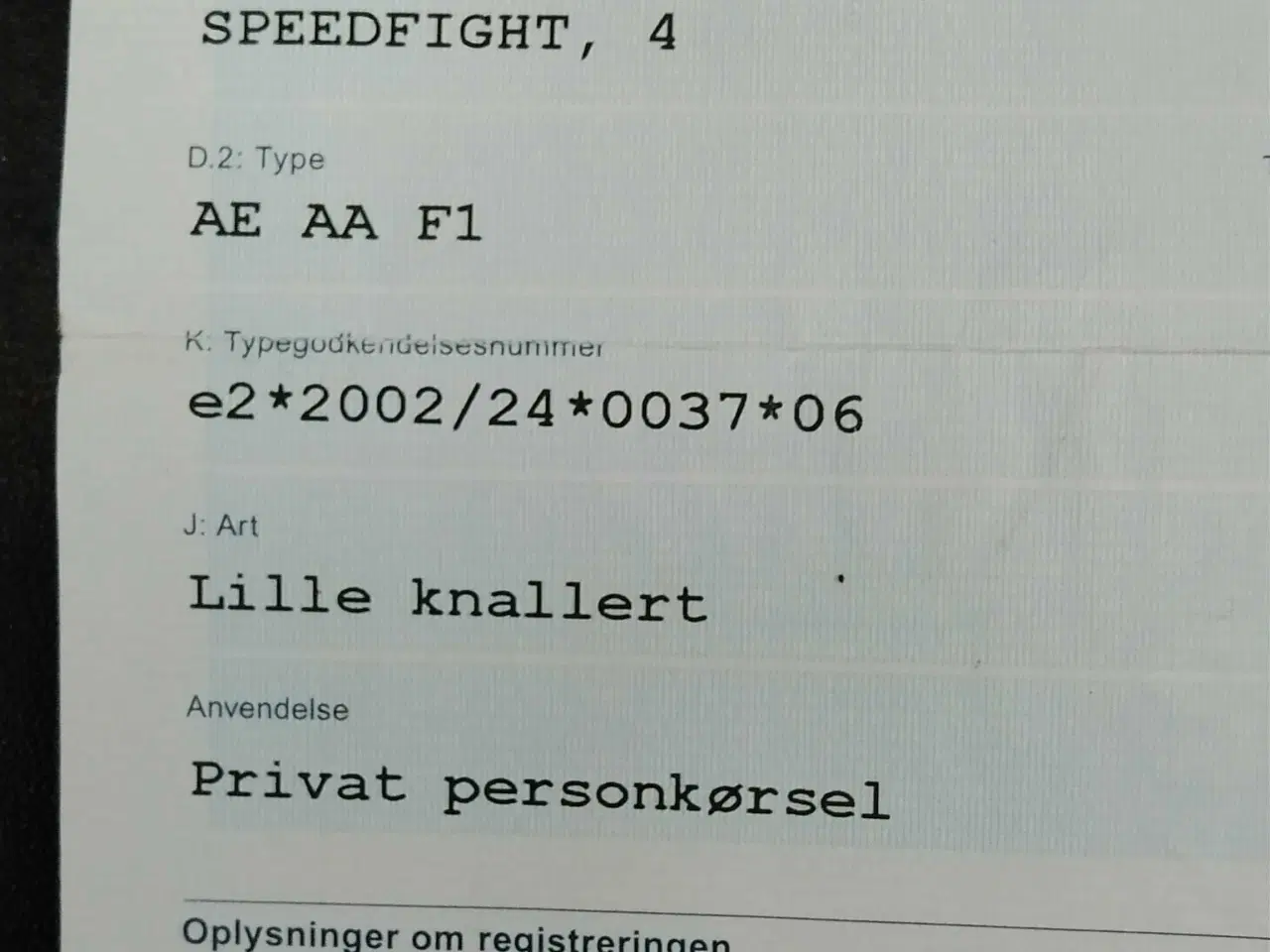 Billede 7 - Speedfight 4 4T lille projekt