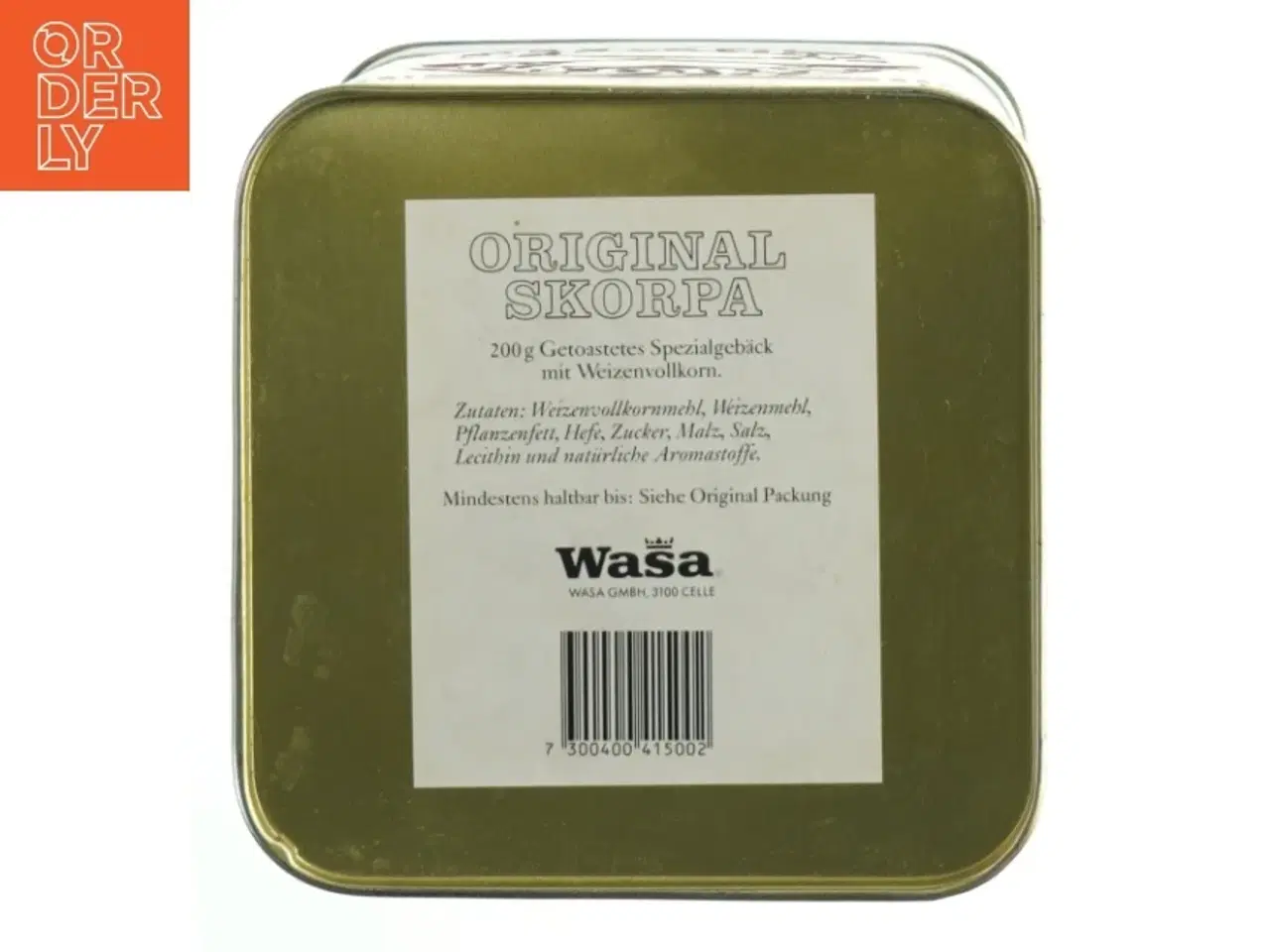 Billede 6 - Wasa Original Skorpa metalkasse fra Wasa (str. H. 17 cm. 14 x 14 cm)
