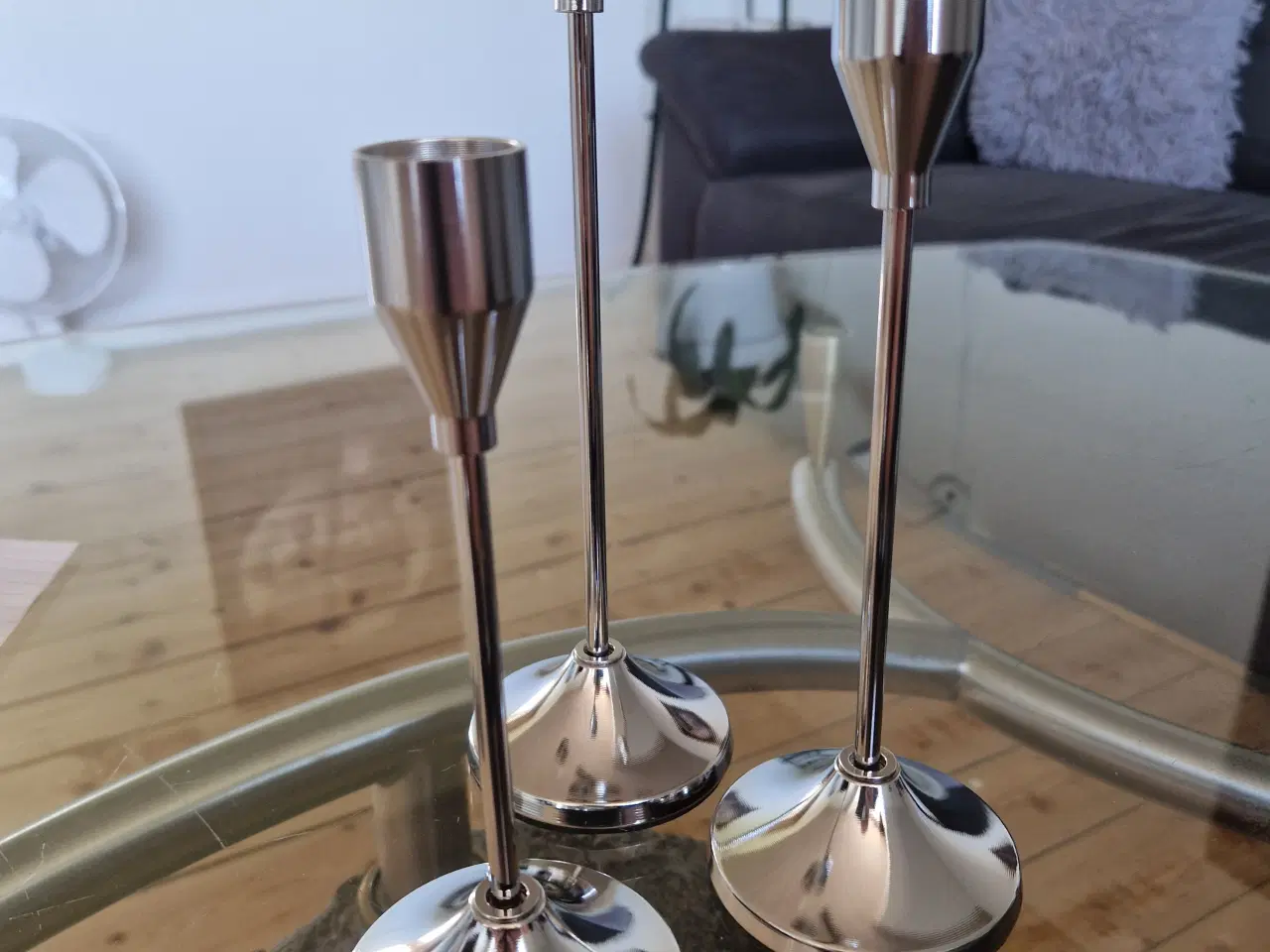 Billede 1 - Lysestage 3 stk nye 