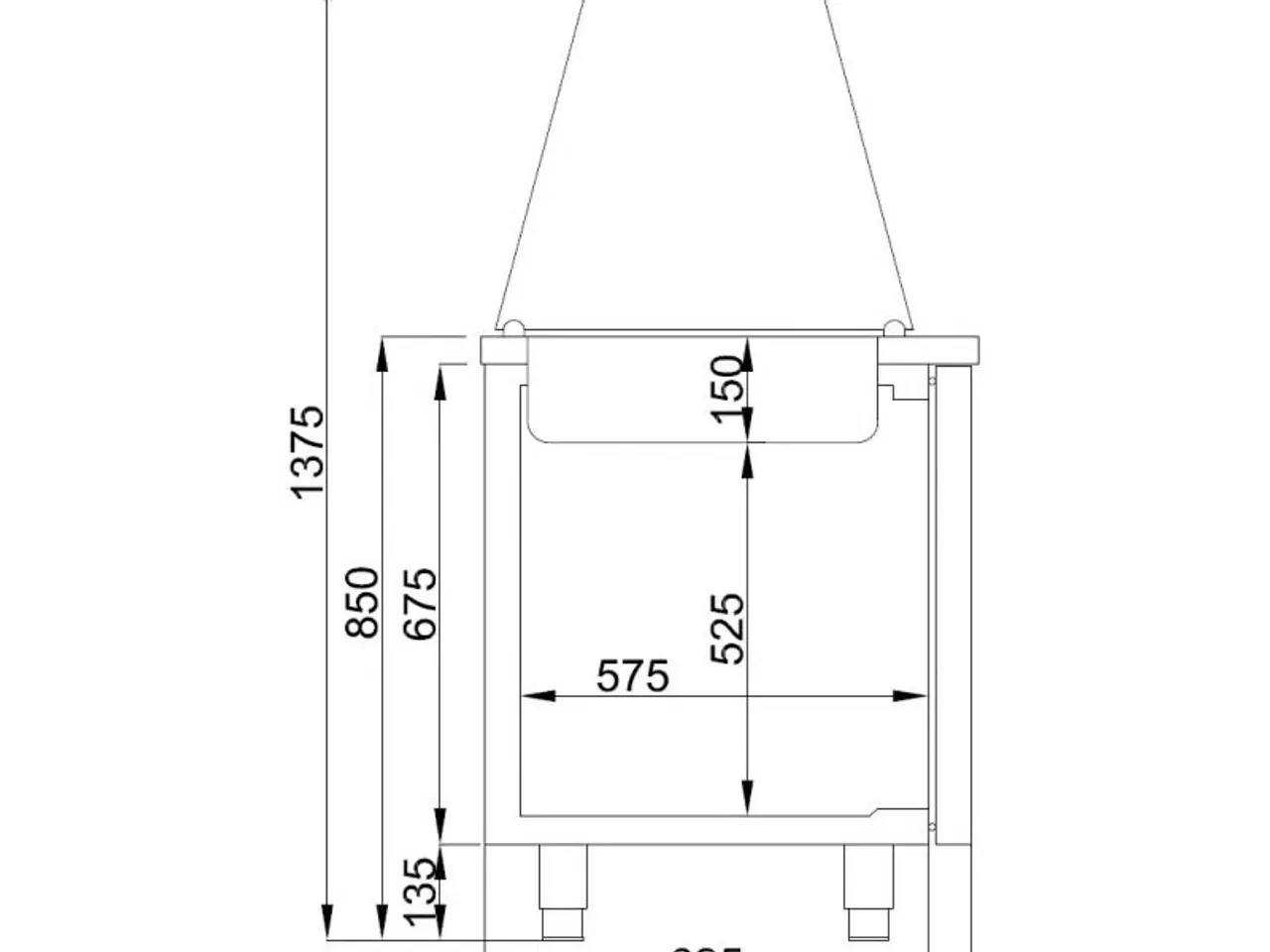 Billede 2 - Professionel saladette – med glas - 4 x 1/1 GN