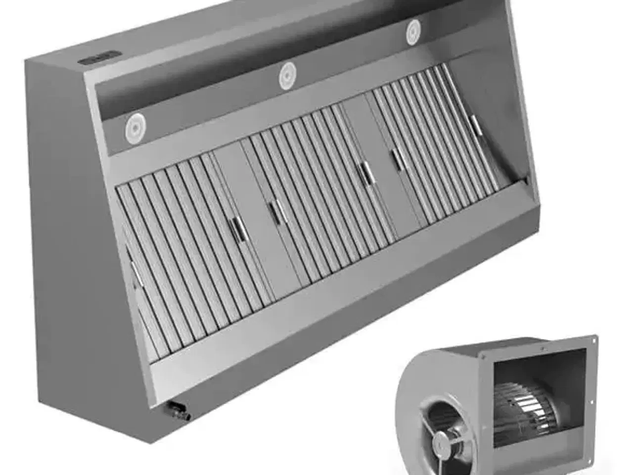 Billede 1 - Industriemfang med motor – 1200 x 950 x 520 mm