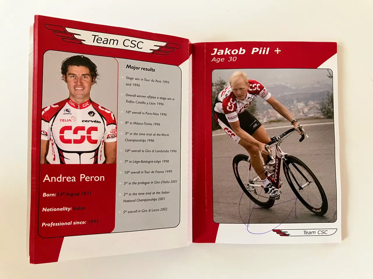 Billede 2 - Autografbog - Team CSC