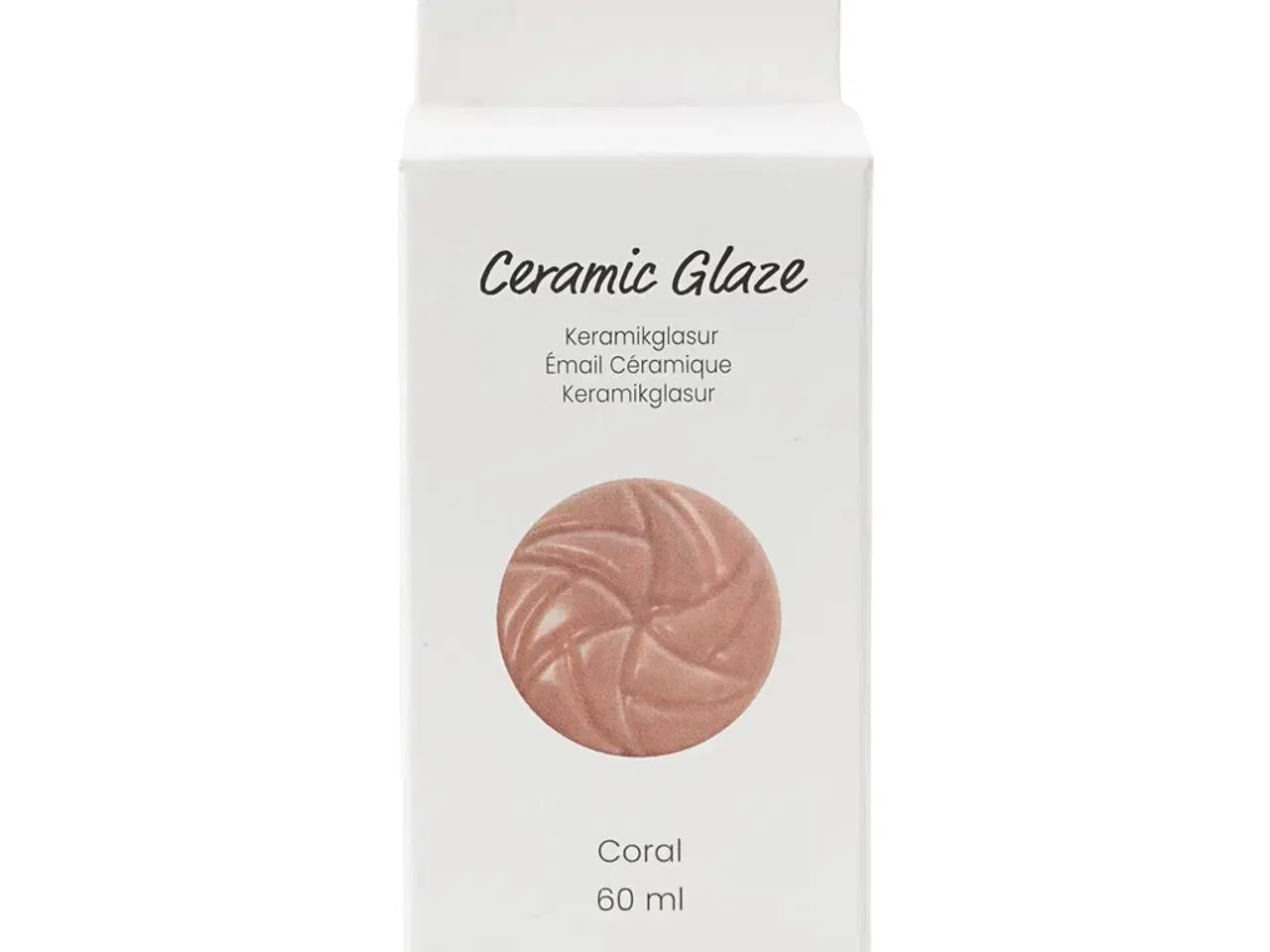 Billede 1 - Keramikglasur, 984-1101 °C, dækkende, Coral, 60 ml/ 1 ds.