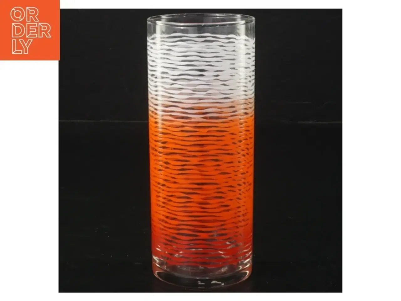 Billede 1 - 1970er Vintage Sæt med seks drikkeglas (str. H 14 cm, ø 6 cm)