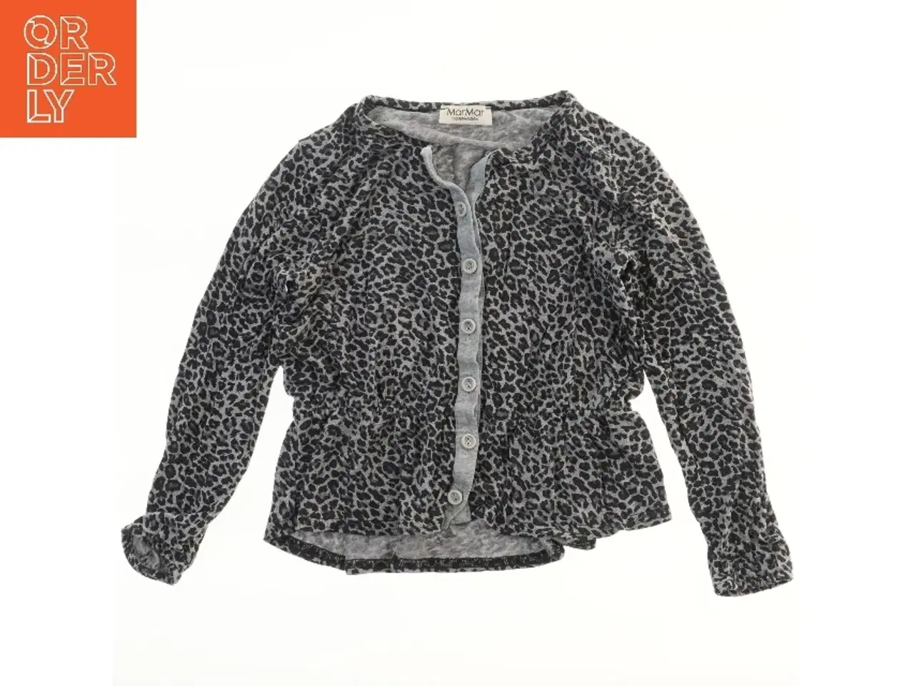 Billede 1 - Langærmet leopardmønstret bluse fra MarMar (str. 104)