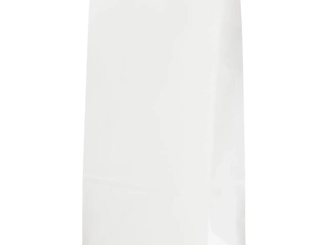 Billede 1 - Hvide papirposer 22,5 cm - 100 stk. klodsbund