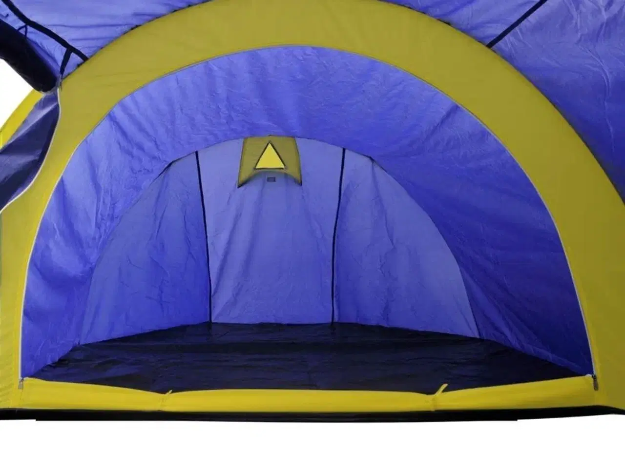 Billede 4 - Campingtelt 4 personer marineblå og gul