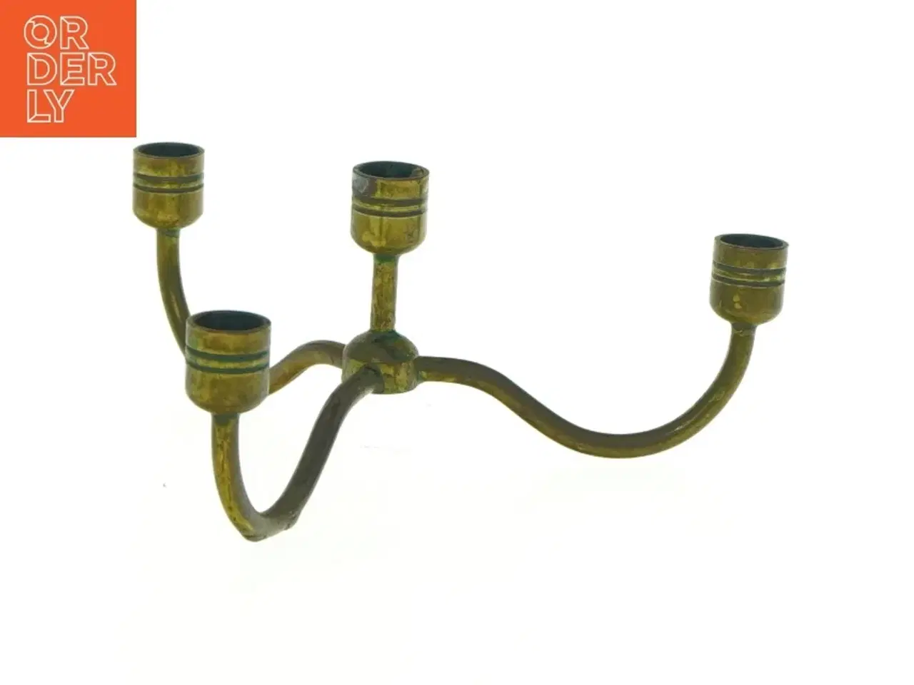 Billede 1 - Vintage messing lysestage (str. 13 x 4,5 cm)