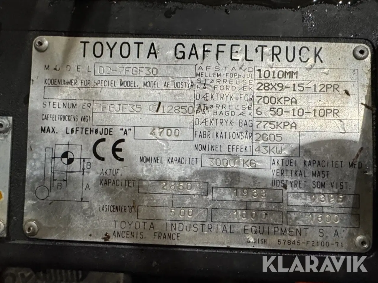 Billede 5 - Truck Toyota 02-7FGF30