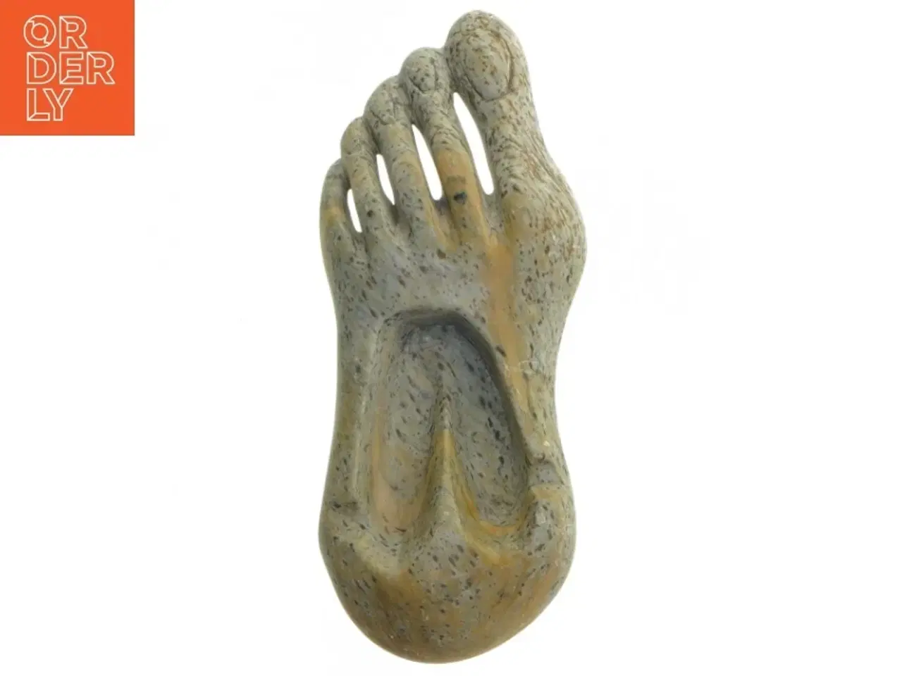 Billede 1 - Sten fodskulptur (str. 17,5 cm)