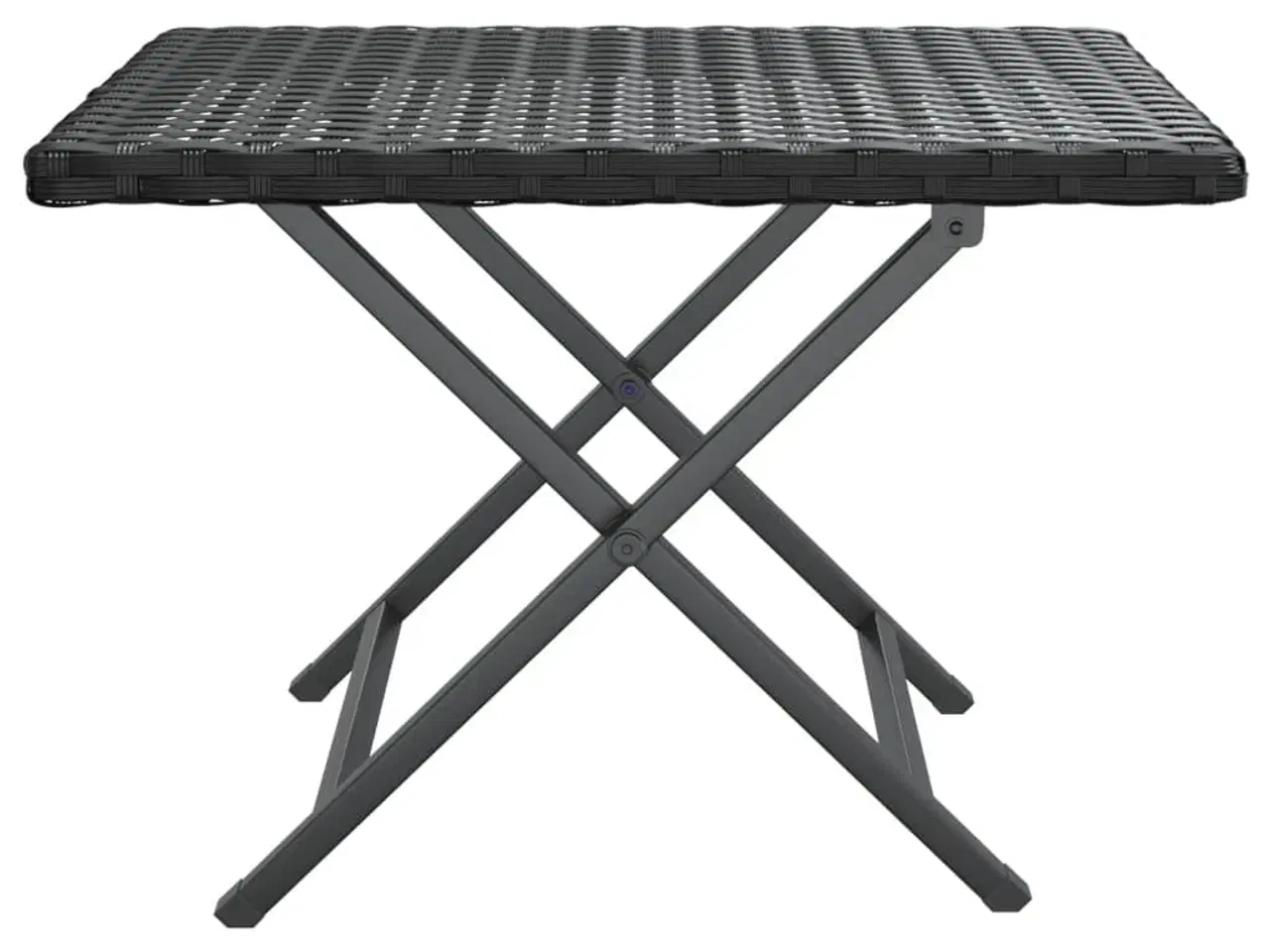 Billede 3 - Foldbart bord 45x35x32 cm polyrattan sort