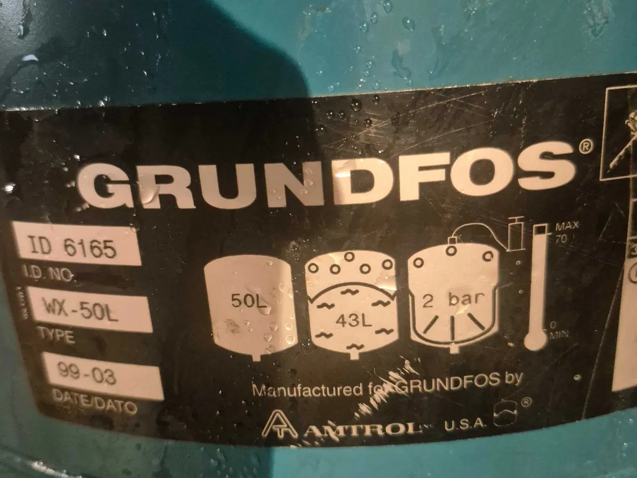 Billede 1 - Hydrofor 50 liter 