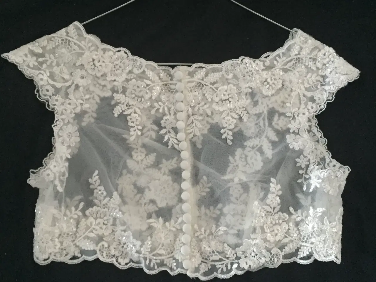 Billede 5 - Smuk brudekjole, slør, lille blonde bluse + sko