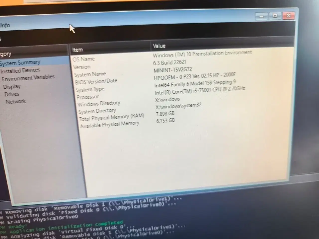 Billede 2 - Skærm 22" m. tastatur HP L2206w (PC medfølger ikke)