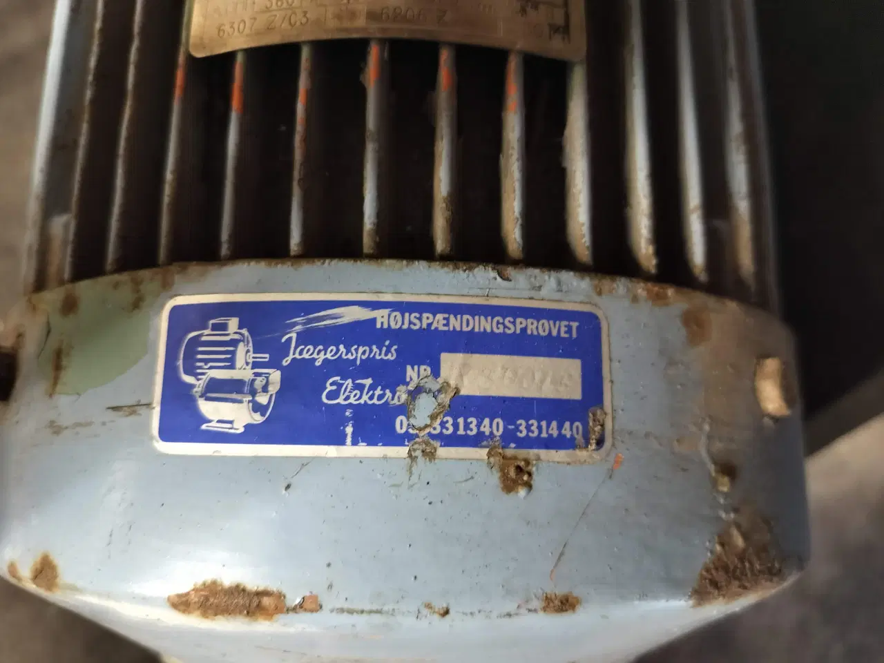 Billede 5 - Stor Strömberg elmotor. 3 faset, 380 (400) volt