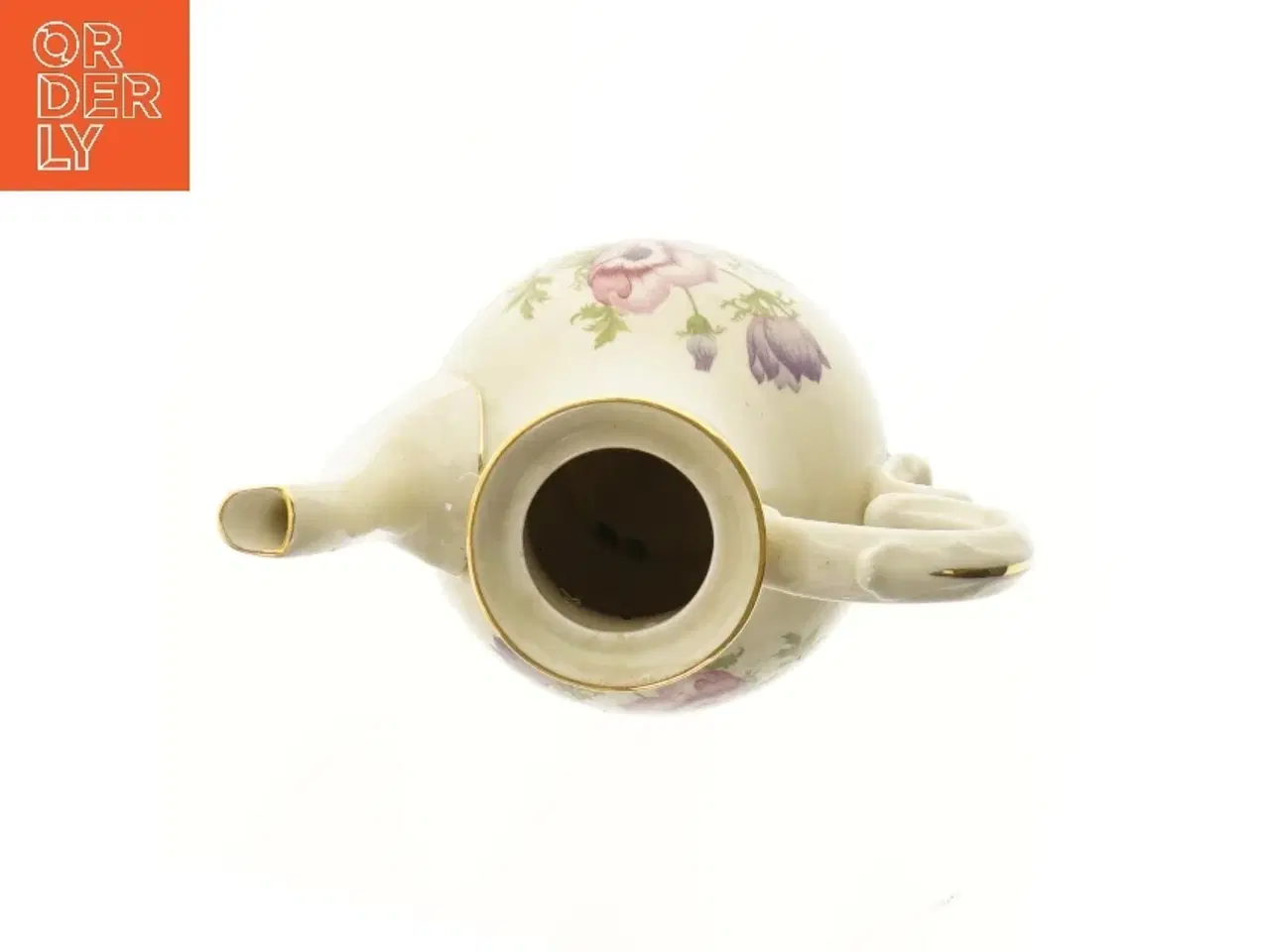 Billede 2 - Porcelænskande med blomsterdesign (str. 22 cm)