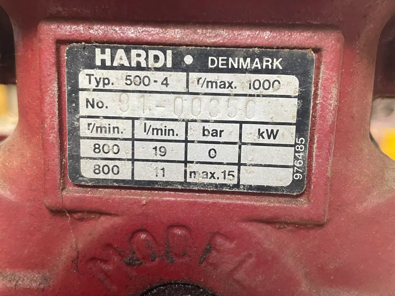 Billede 3 - Hardi pumpe med Briggs & Stratton motor