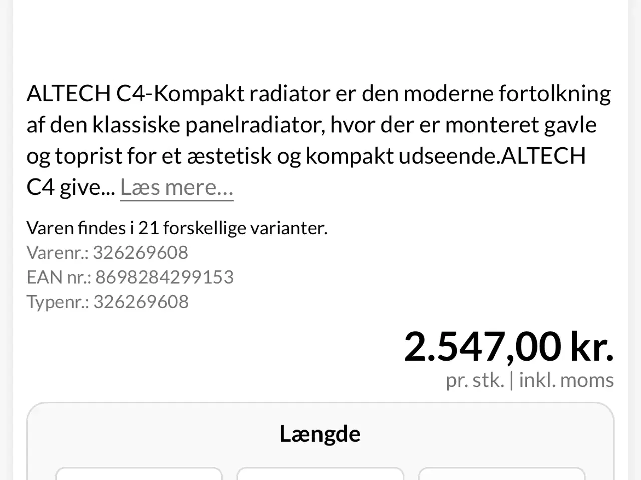 Billede 5 - Altech radiator C4 compact