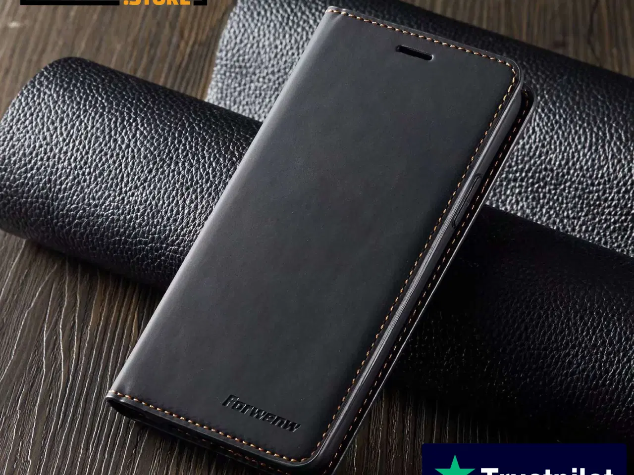 Billede 7 - Magnetisk Flip Cover til iPhone – Sort