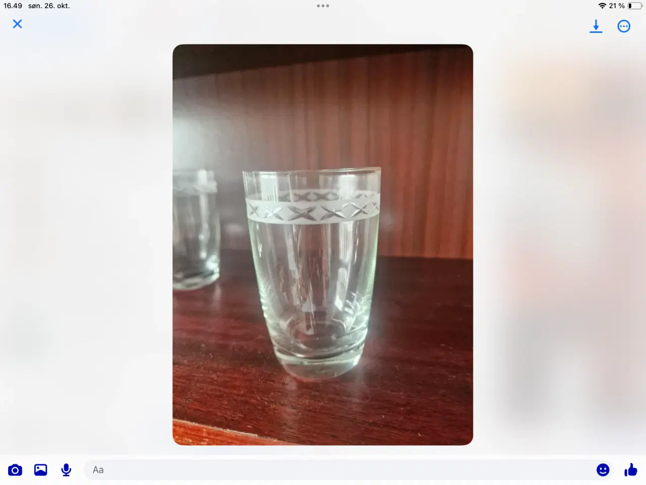 Billede 2 - 7 ølglas med mønster