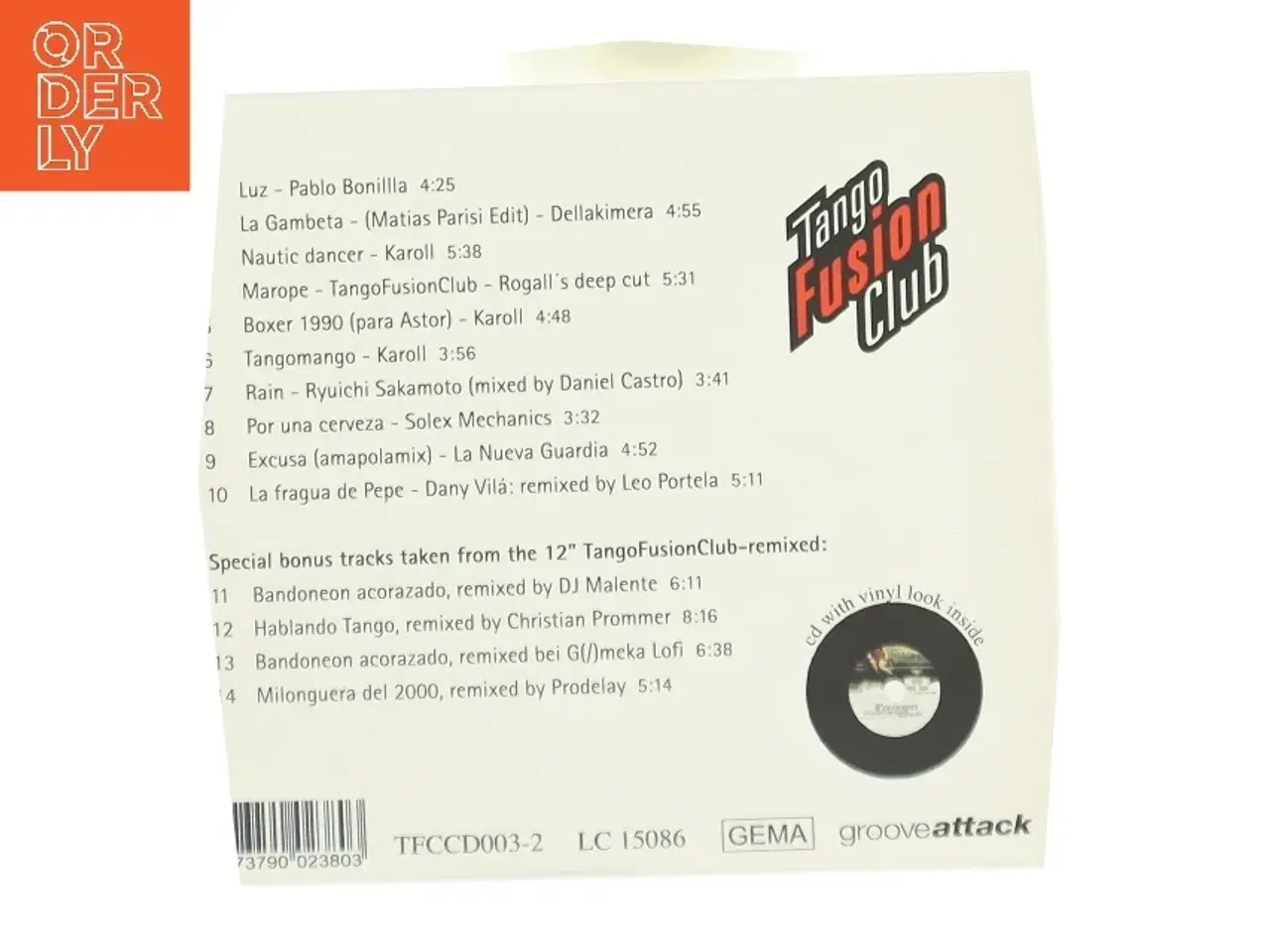 Billede 2 - CD med elektronisk tango musik fra Tango Fusion Club