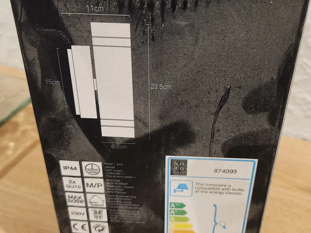 Billede 2 - Nordlux Focus Double Væglampe sølv