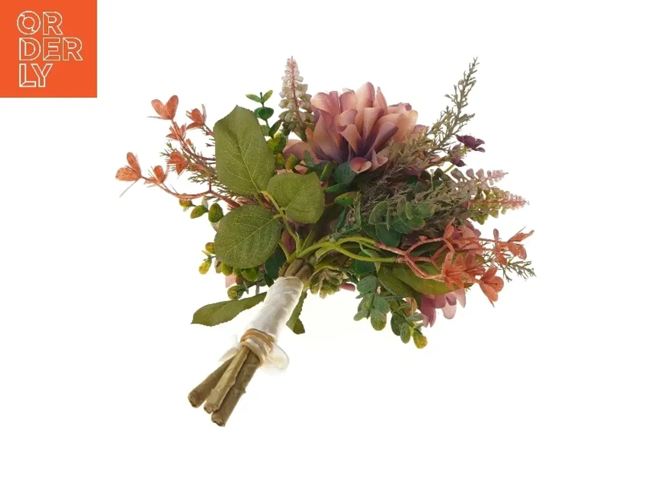 Billede 2 - Dekorativ buket af kunstige blomster (str. 31 cm)